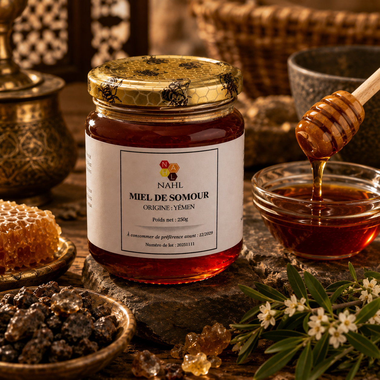 MIEL SOMOUR (ACACIA-GOMMIER) DU YEMEN - 250 G