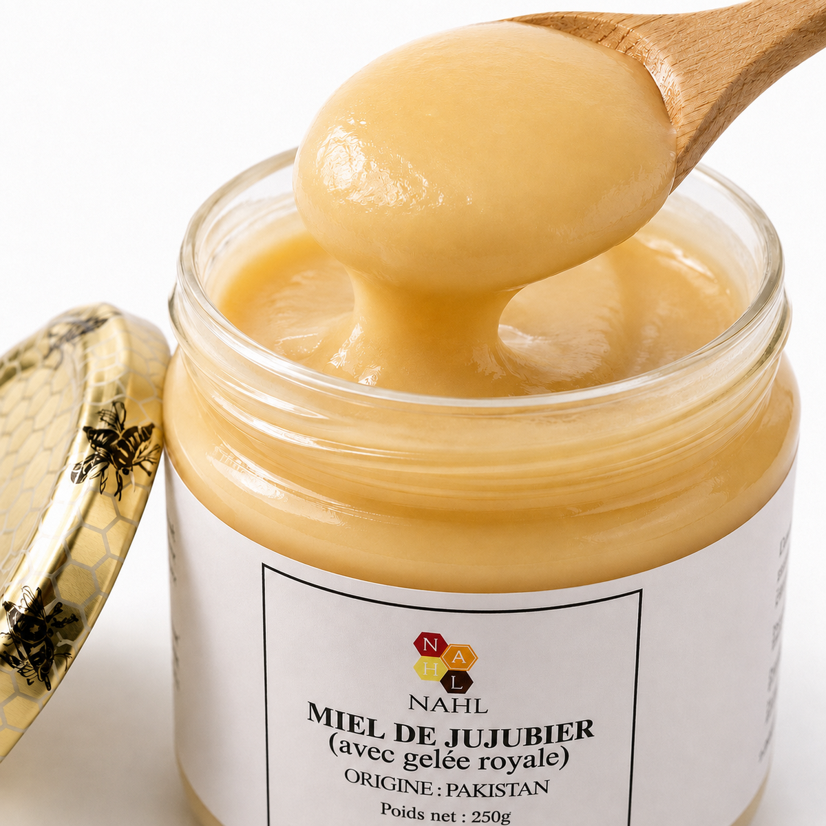 MIEL DE JUJUBIER DU PAKISTAN AVEC GELÉE ROYALE - 250G