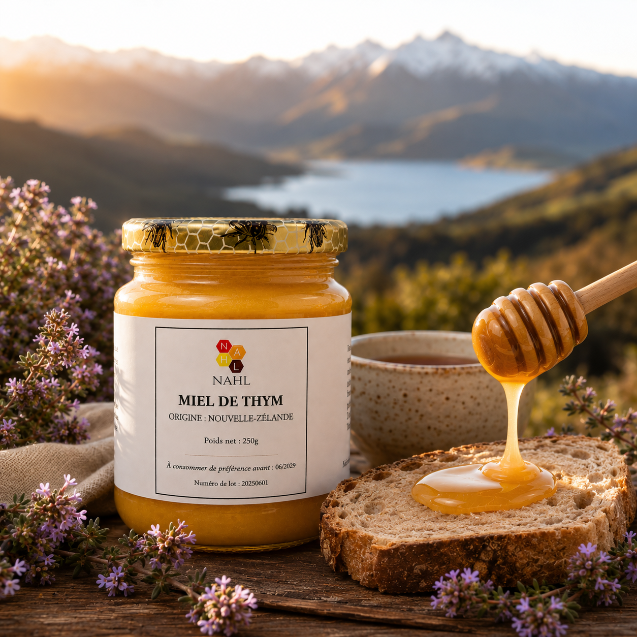 MIEL DE THYM DE NOUVELLE-ZELANDE - 250 G