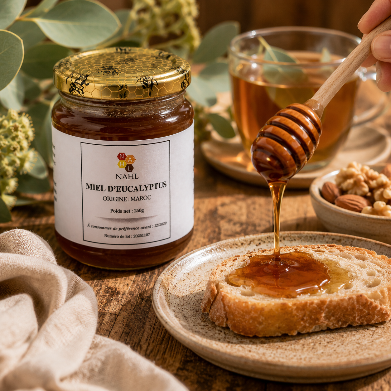 MIEL D’EUCALYPTUS DU MAROC - 250G