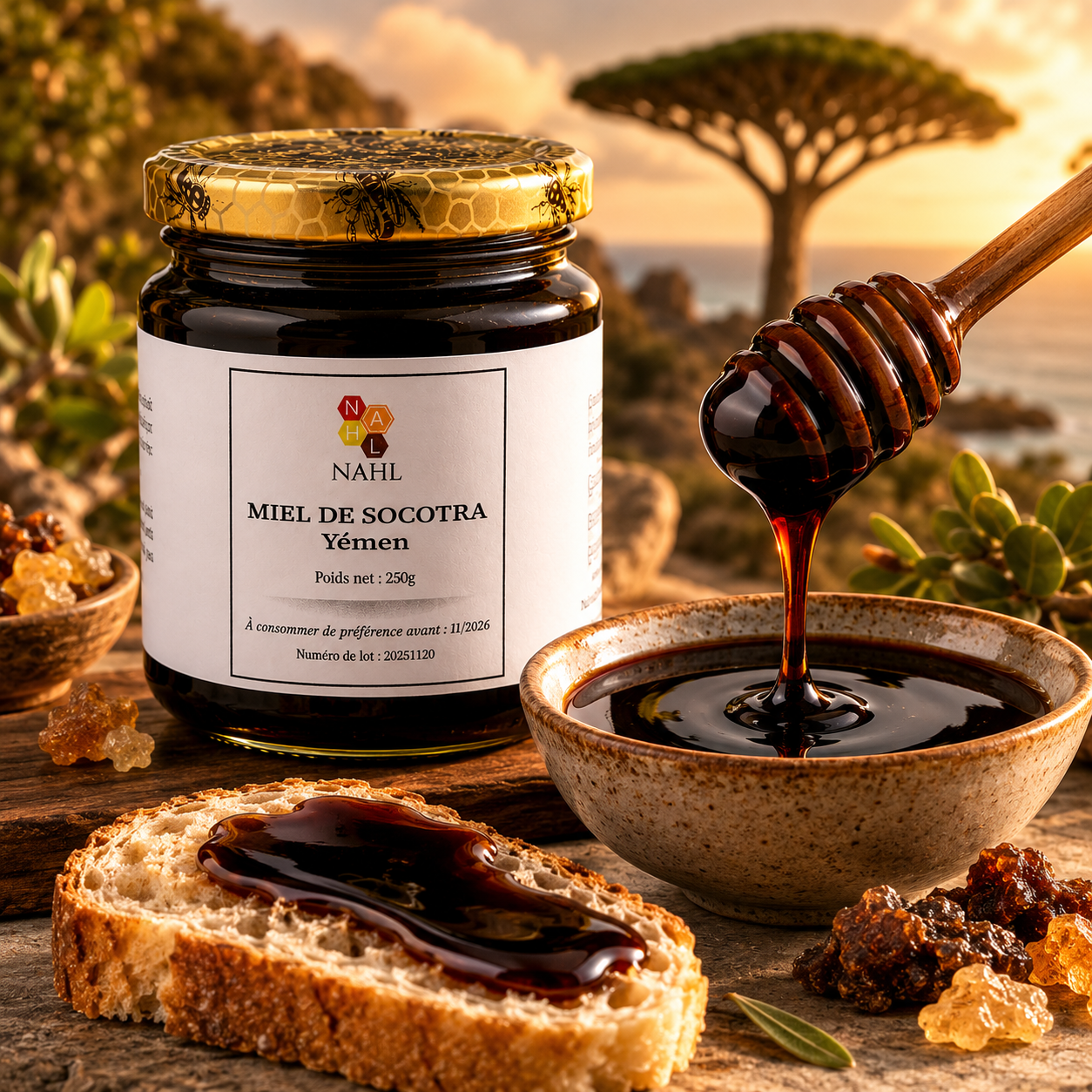 MIEL DE SOCOTRA DU YEMEN - 250 G