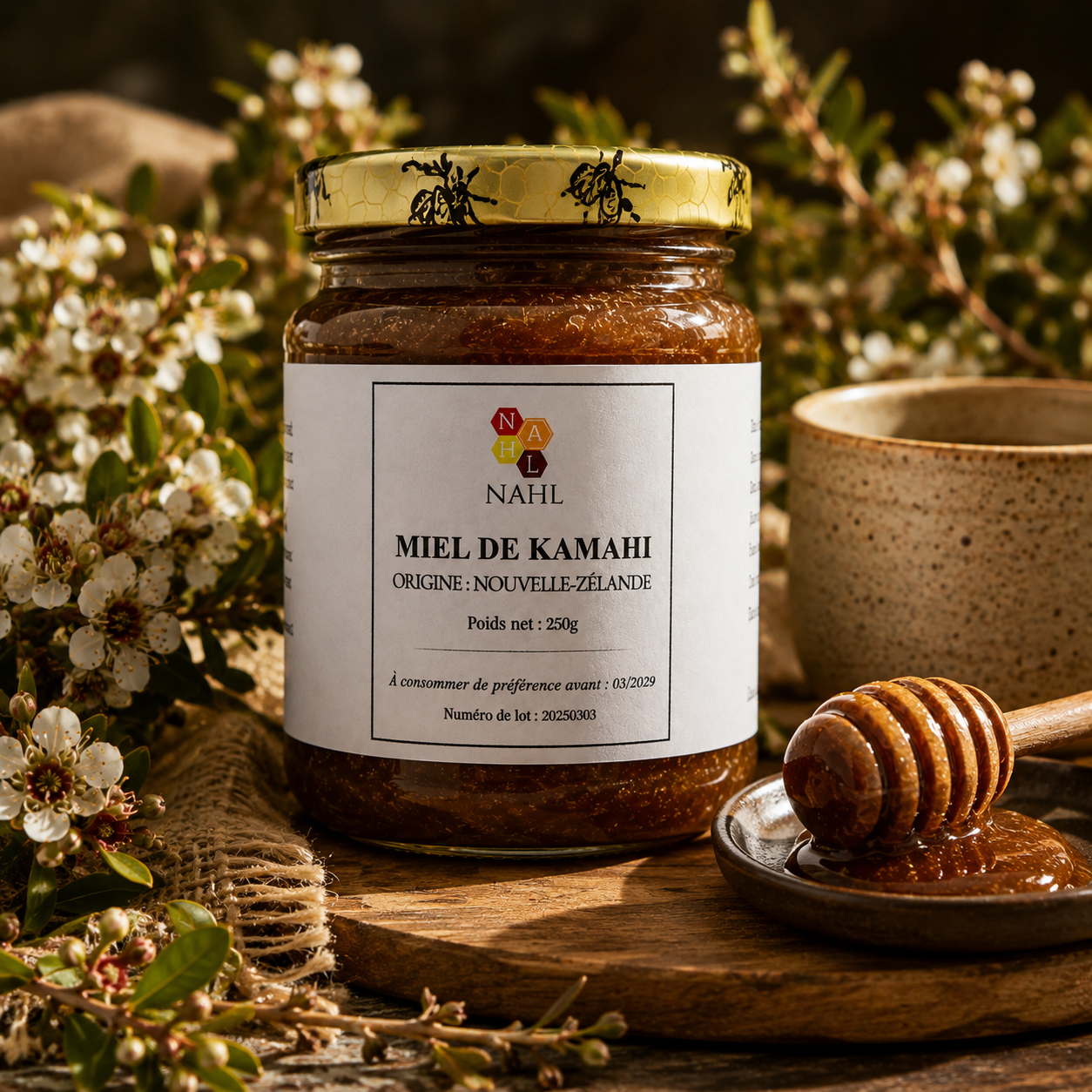MIEL DE KAMAHI DE NOUVELLE-ZÉLANDE - 250G