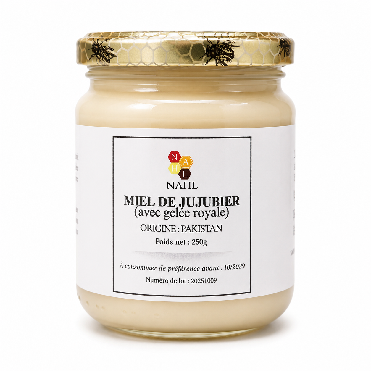 MIEL DE JUJUBIER DU PAKISTAN AVEC GELÉE ROYALE - 250G