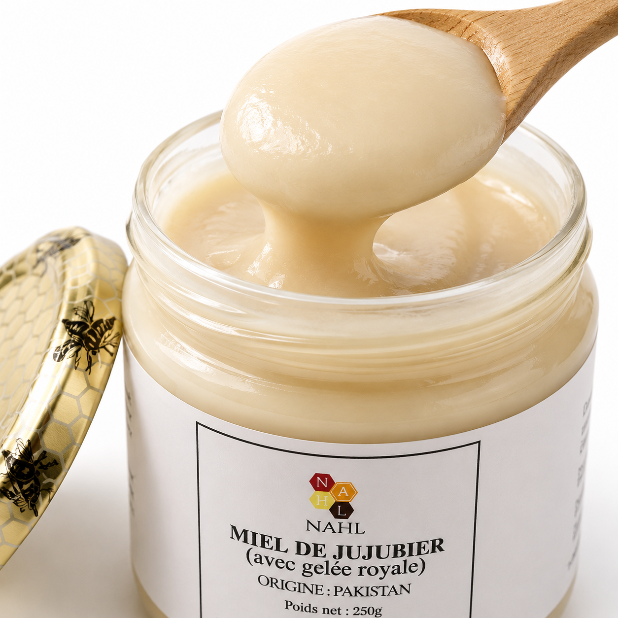MIEL DE JUJUBIER DU PAKISTAN AVEC GELÉE ROYALE - 250G