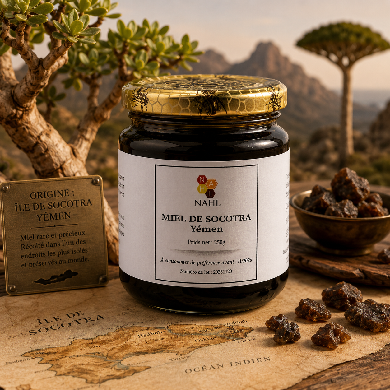 MIEL DE SOCOTRA DU YEMEN - 250 G