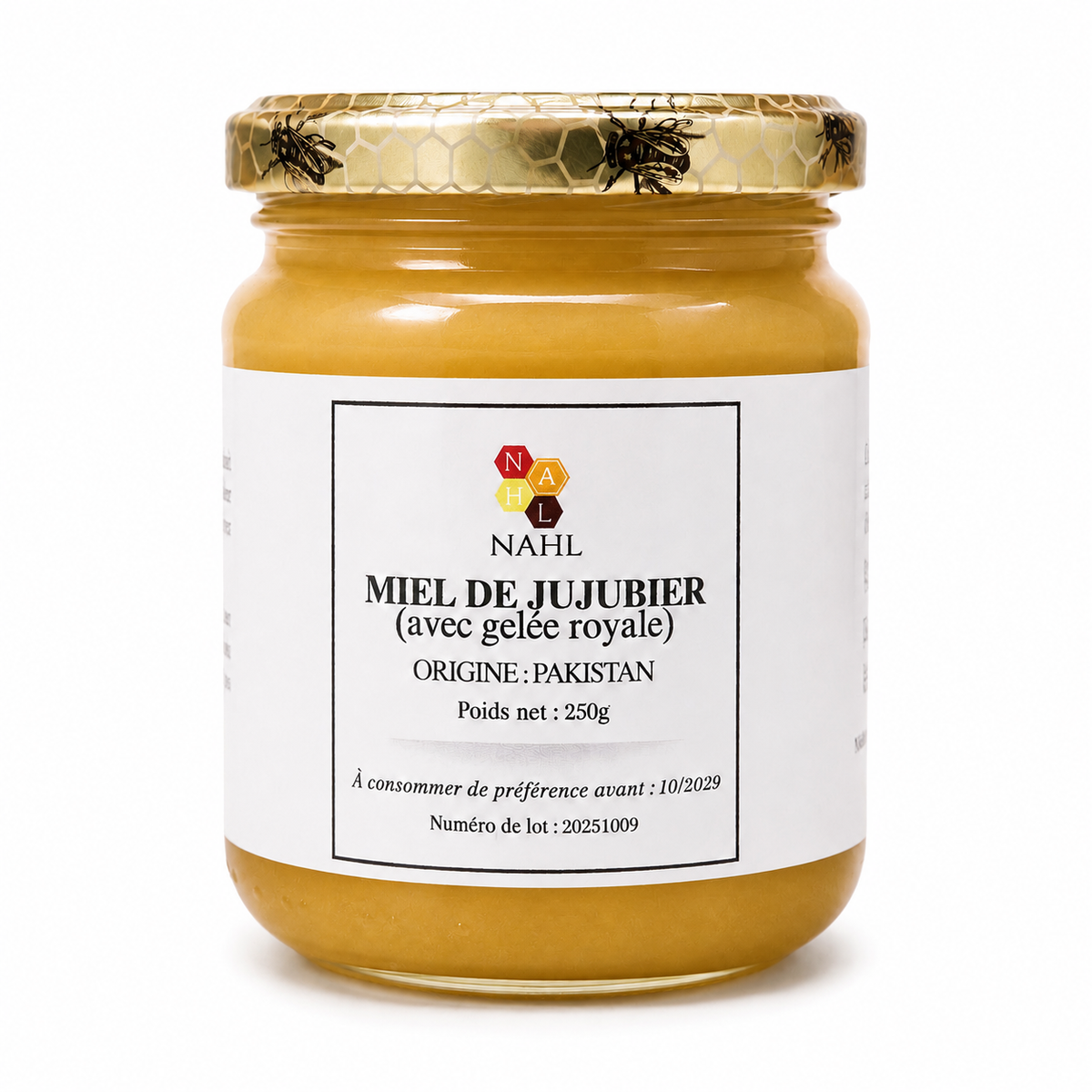 MIEL DE JUJUBIER DU PAKISTAN AVEC GELÉE ROYALE - 250G