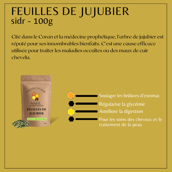 FEUILLES DE JUJUBIER SIDR - 100g