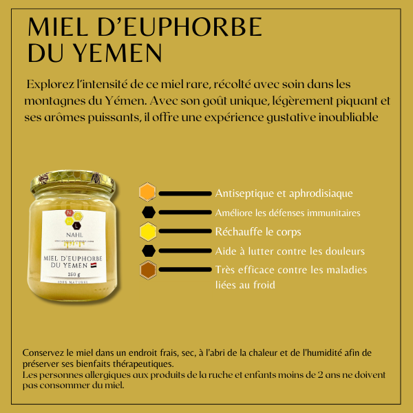 MIEL D’EUPHORBE DU YEMEN - 250 G