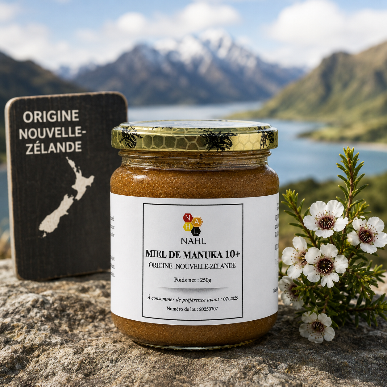 MIEL DE MANUKA 10+ (328 MGO) DE NOUVELLE-ZÉLANDE - 250G