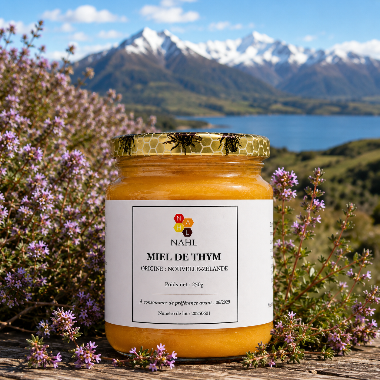MIEL DE THYM DE NOUVELLE-ZELANDE - 250 G