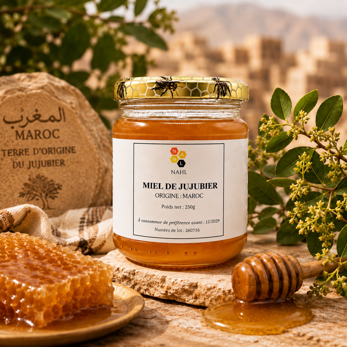 MIEL DE JUJUBIER DU MAROC - 250G