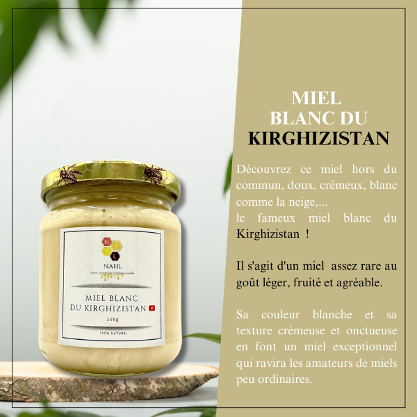 MIEL BLANC DU KIRGHIZISTAN - 250 G