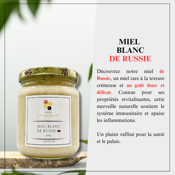 MIEL BLANC DE RUSSIE - 250 G
