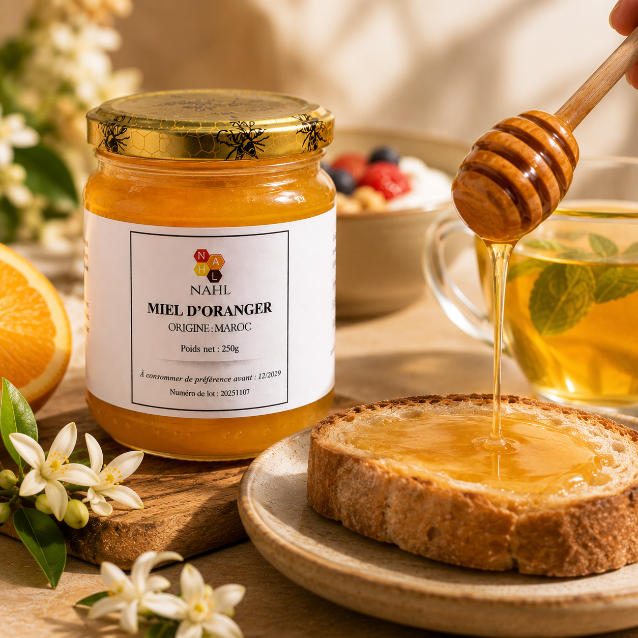 MIEL D’ORANGER DU MAROC - 250G