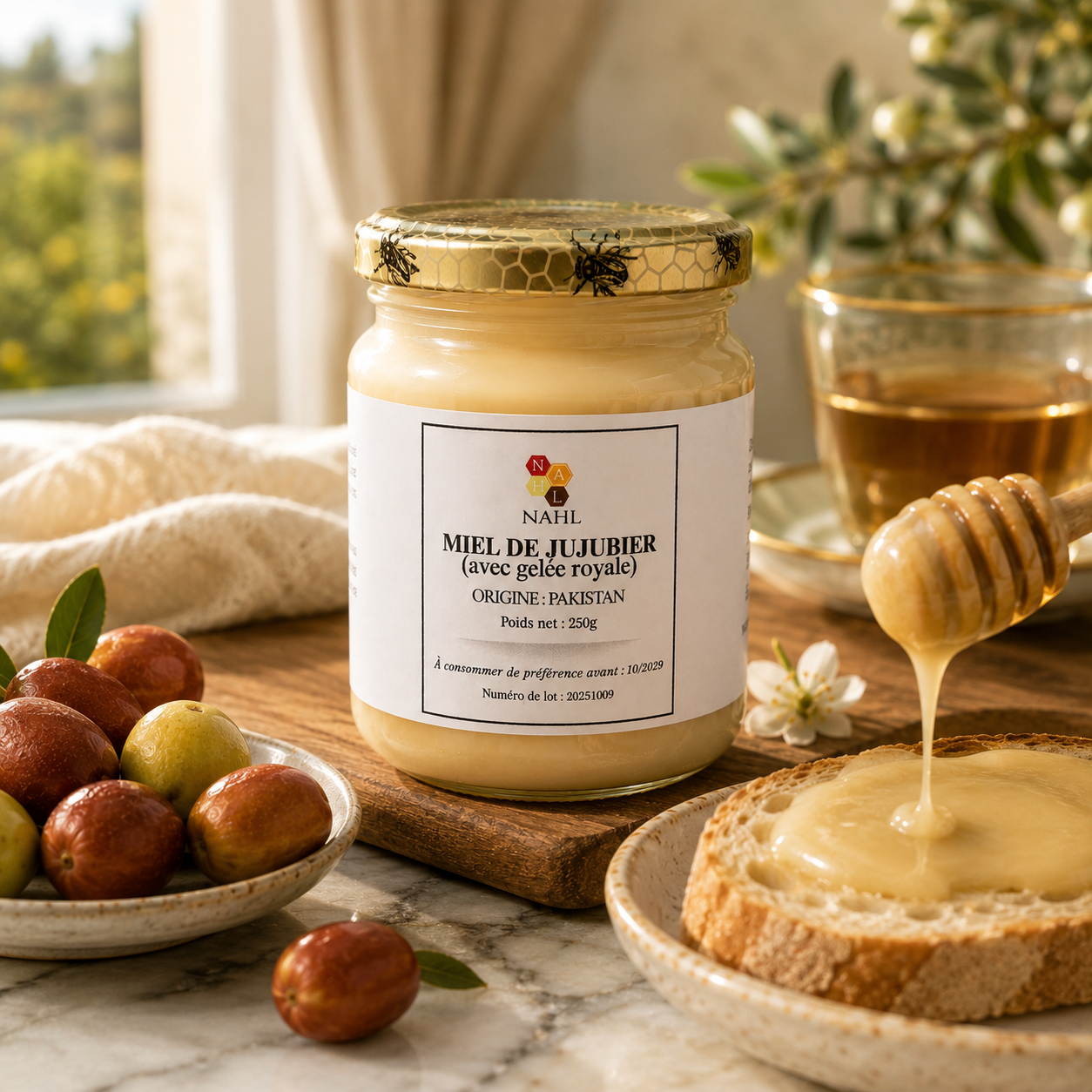 MIEL DE JUJUBIER DU PAKISTAN AVEC GELÉE ROYALE - 250G