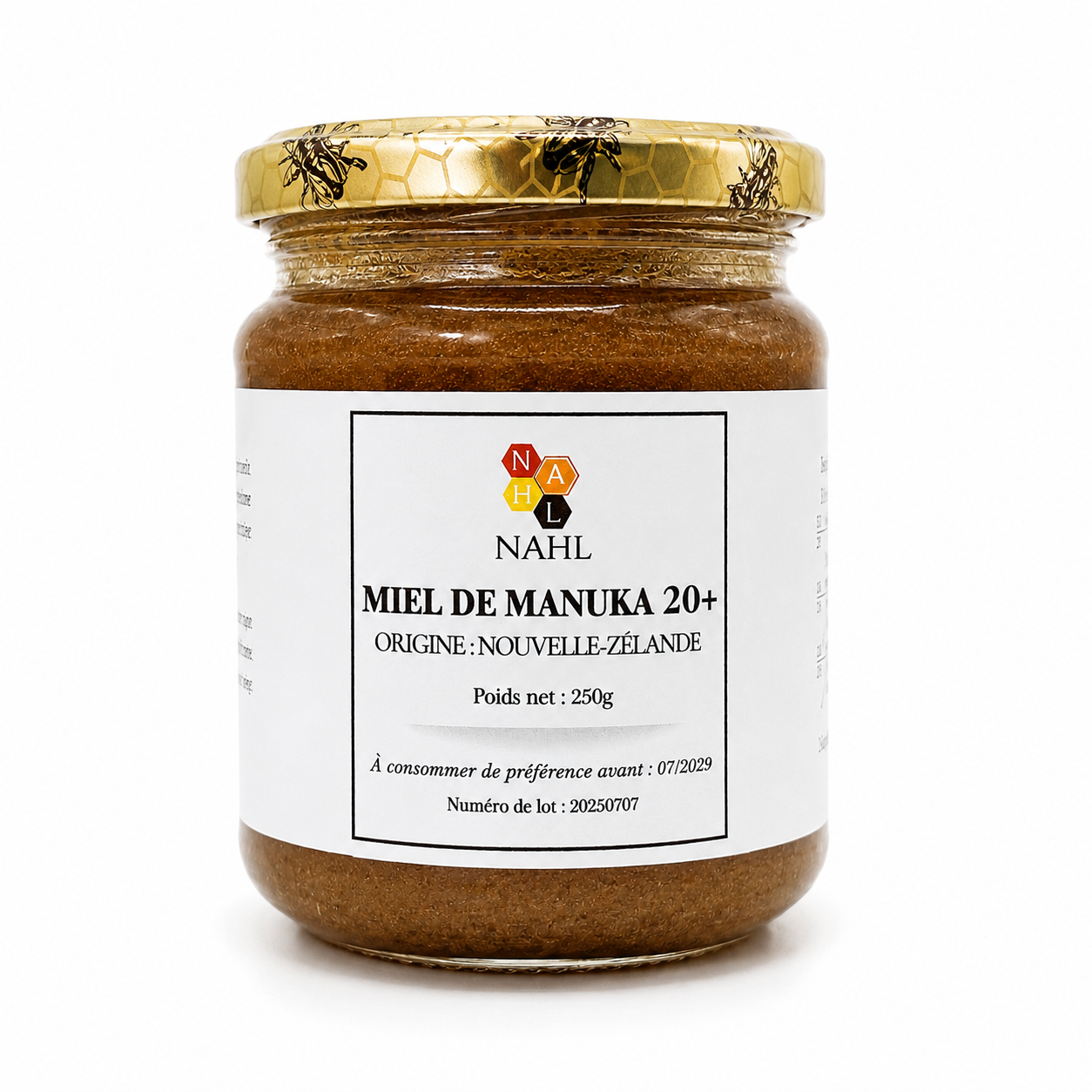 MIEL DE MANUKA 20+ (831 MGO) DE NOUVELLE-ZELANDE - 250 G
