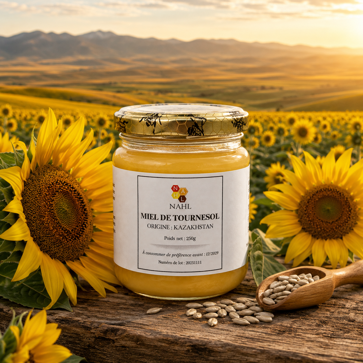 MIEL DE TOURNESOL DU KAZAKHSTAN - 250G