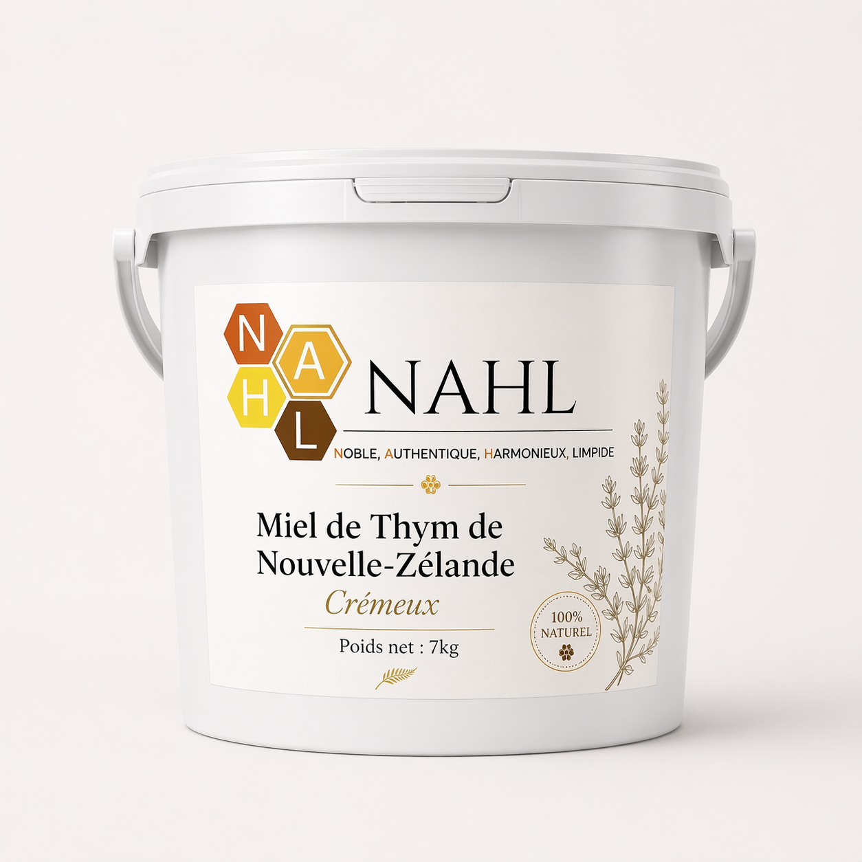 Miel de Thym de Nouvelle-Zélande (crémeux) - 7kg